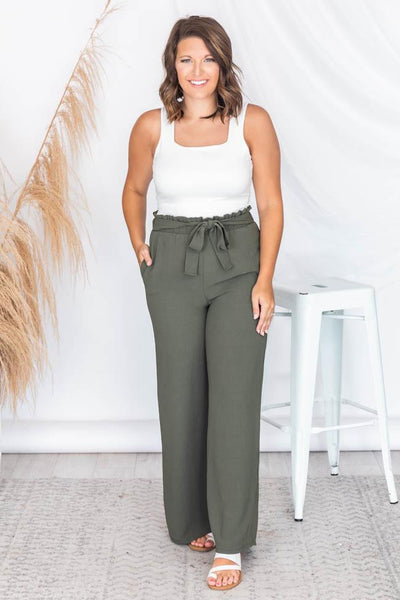 Epiphany Moment Olive Pants
