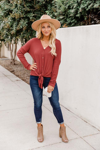 Just Be Beautiful Red Blouse