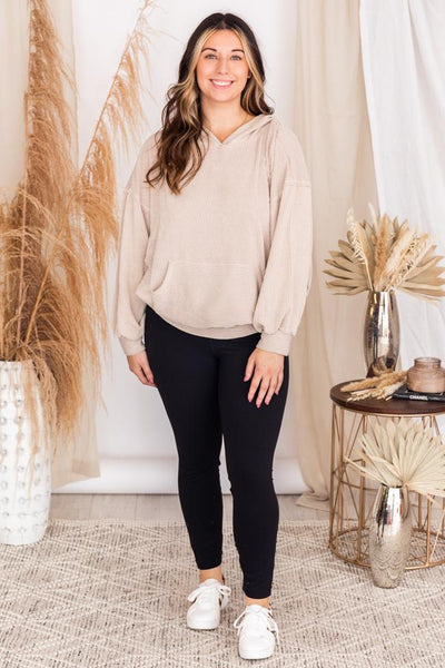 Stylish Splendor Oatmeal Hoodie