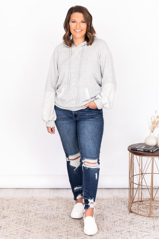 Lasting Love Grey Hoodie