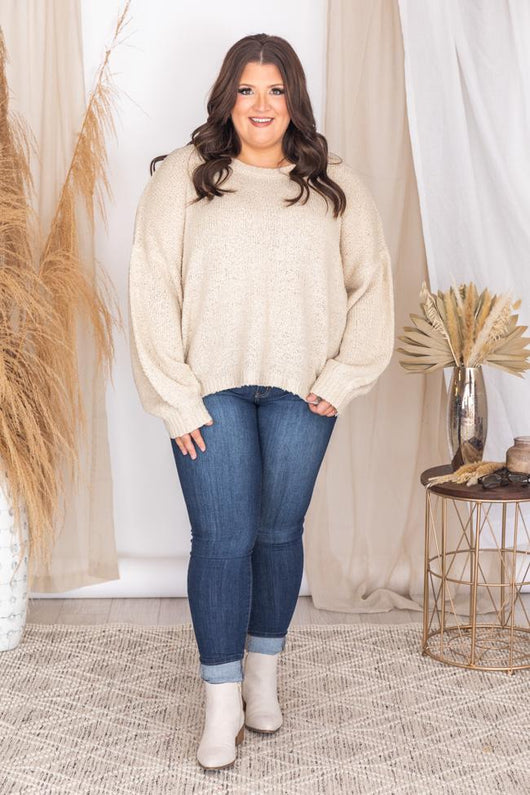 Good News Beige Sweater