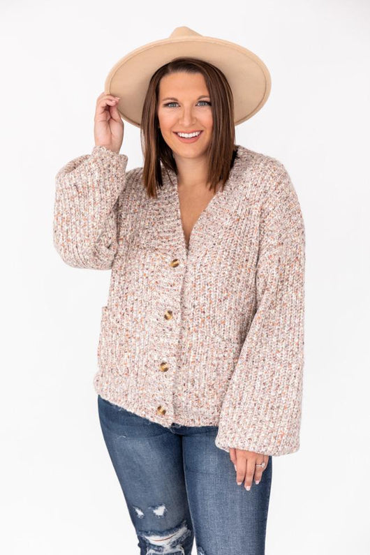 Darling Surprise Multi Cable Knit Cardigan FINAL SALE