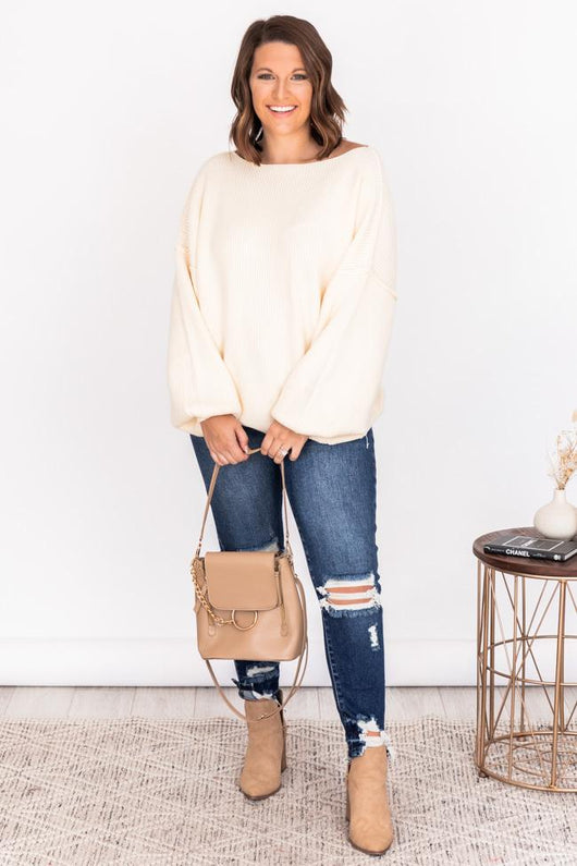 Our Best Years Ivory Sweater