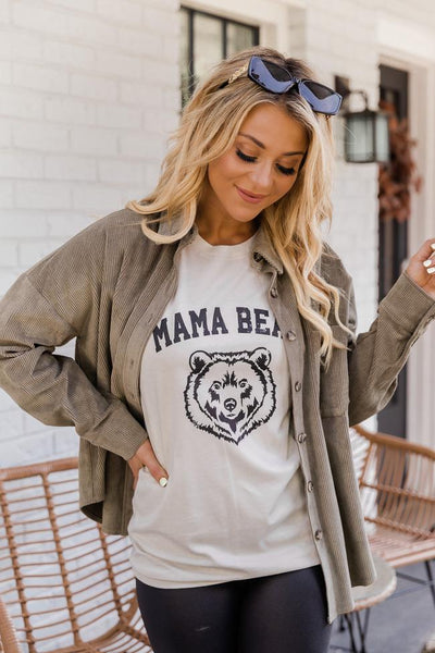 Mama Bear Graphic Heather Dust Tee