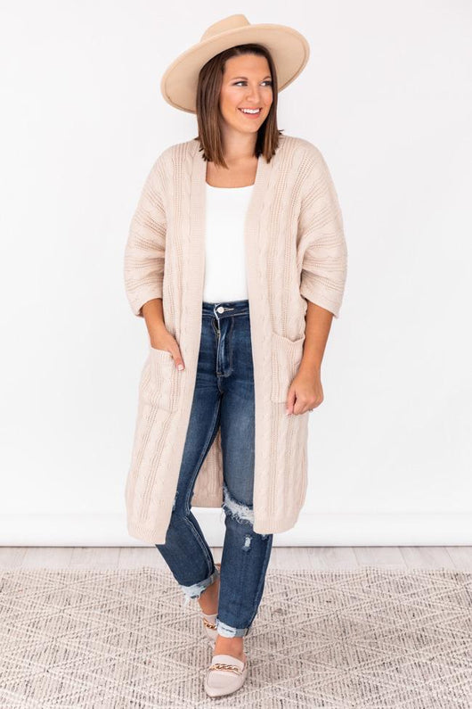 Everchanging Style Cream Duster Cardigan