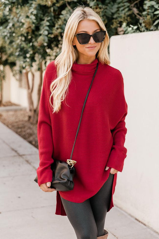 Destined For Success Red Sweater