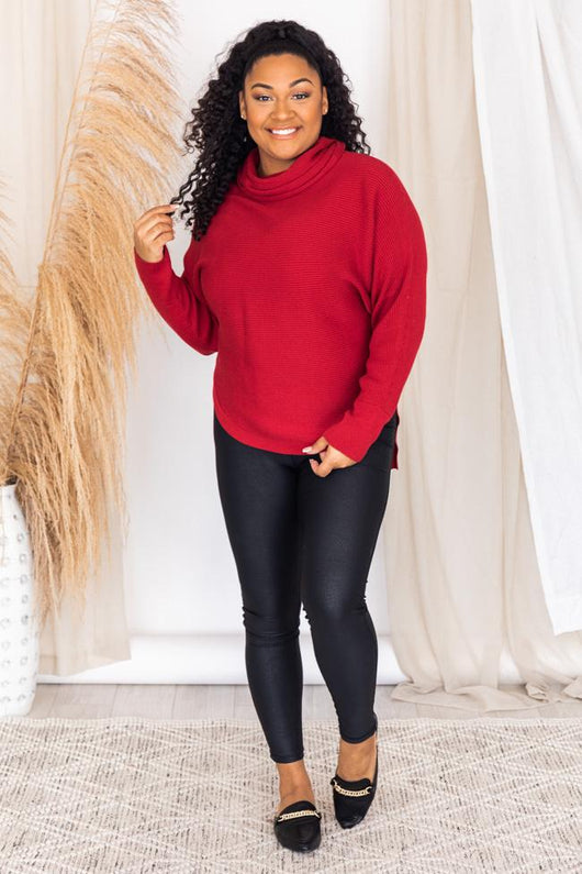 Destined For Success Red Sweater