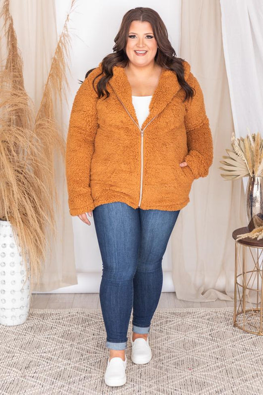 Forest Of Dreams Camel Sherpa Jacket FINAL SALE