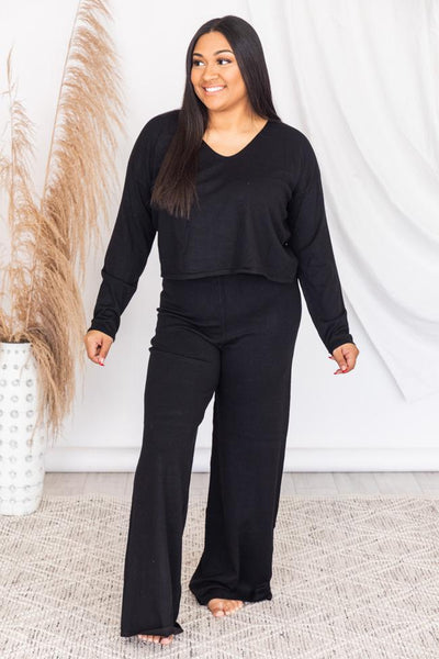 Future Goals Black Lightweight Sweater