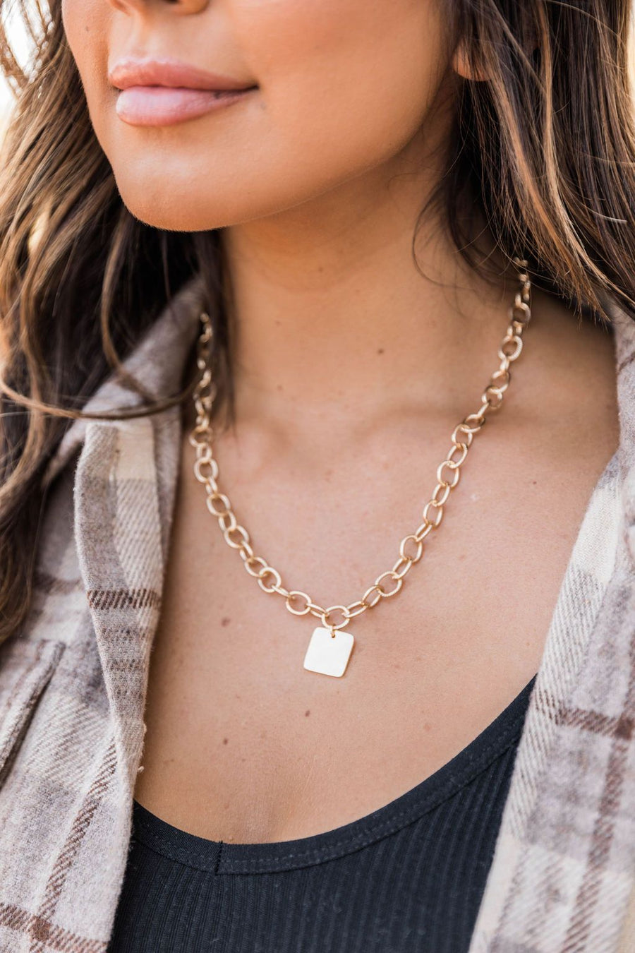 Gravitating Love Gold Chain Necklace