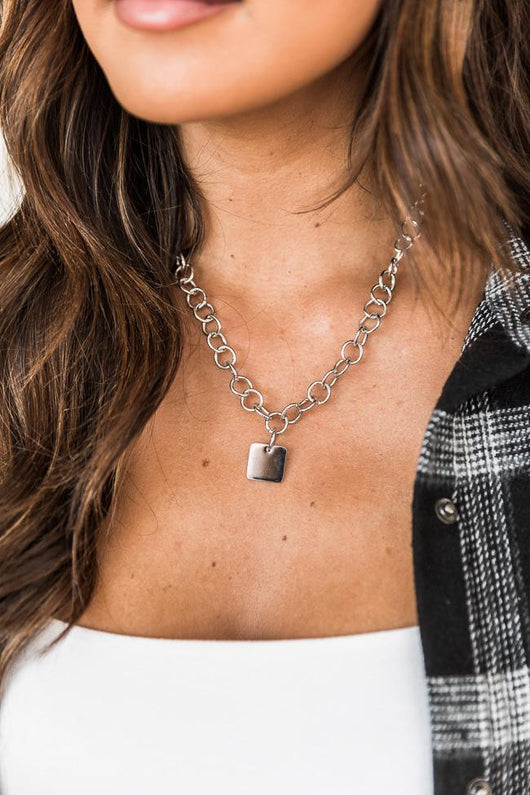 Gravitating Love Silver Chain Necklace