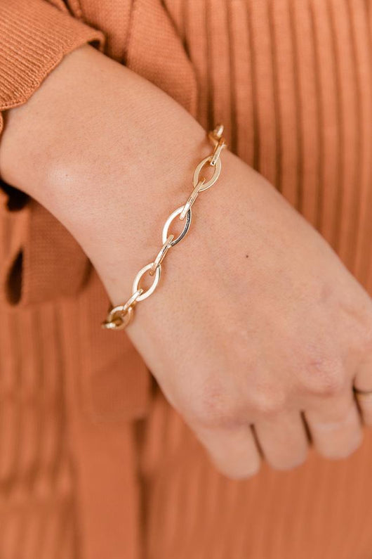 Need A Reminder Gold Chain Bracelet