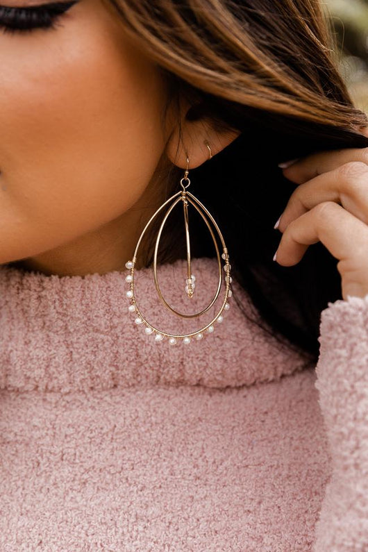First Look Pearl Teardrop Earrings