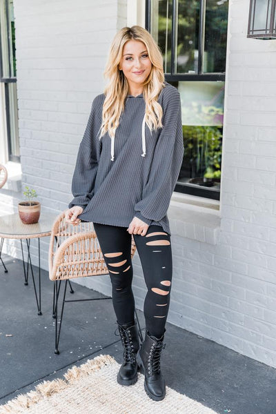 Look For Inspiration Charcoal Pullover