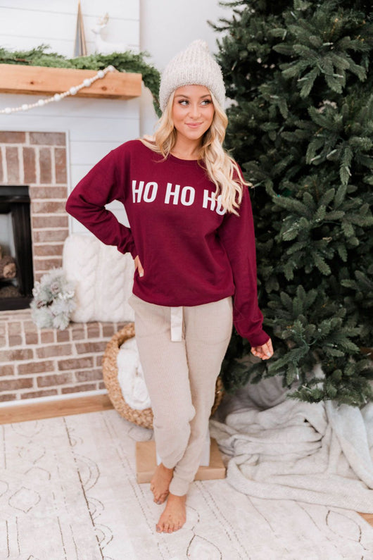 Queen Of Naps Tan Brushed Rib Lounge Joggers