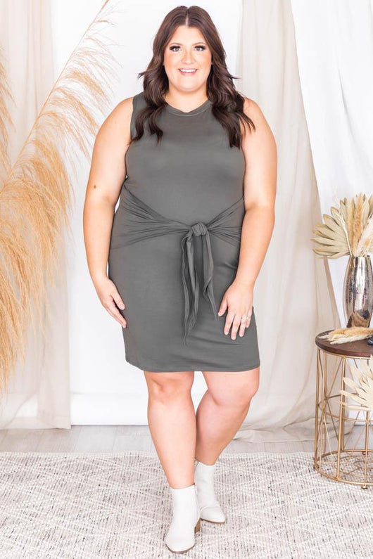 Living For It Olive Bodycon Tank Dress FINAL SALE