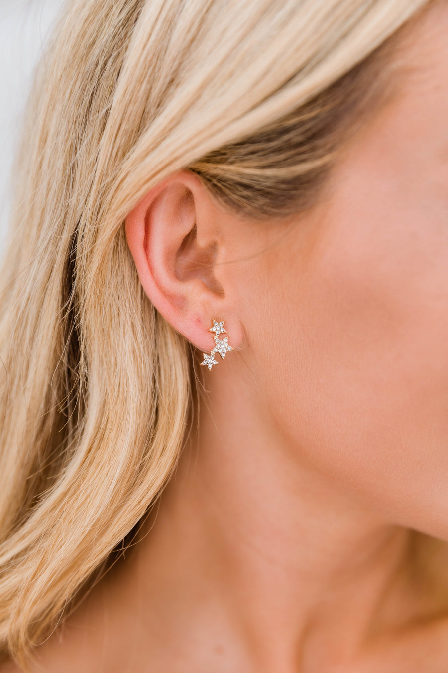Sunshine Stars Earrings Gold