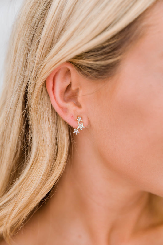 Sunshine Stars Earrings Gold