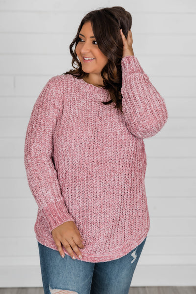 Faithful To My Heart Blush Sweater