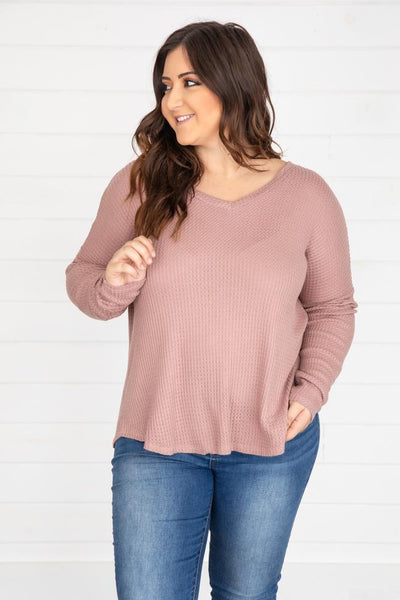 Living Lovely Mauve Blouse