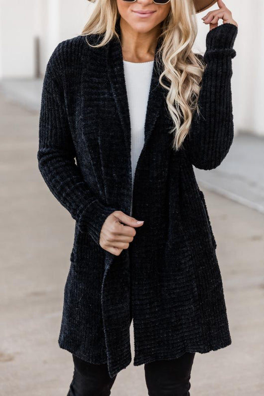Endearing Soul Black Cardigan