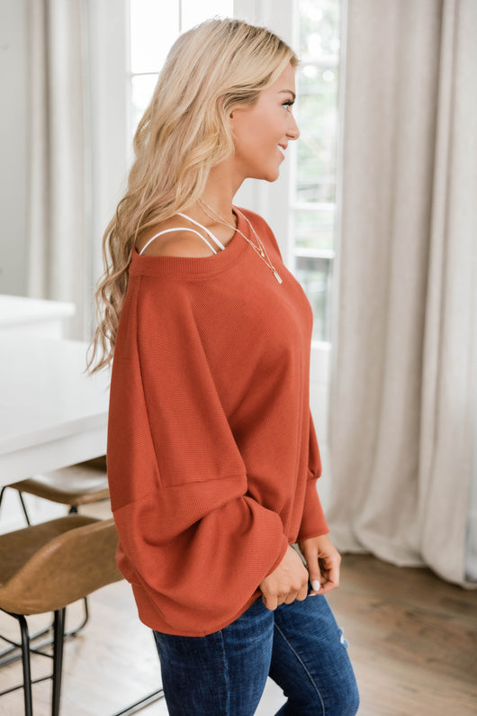 Keep Your Promise Rust Pullover FINAL SALE