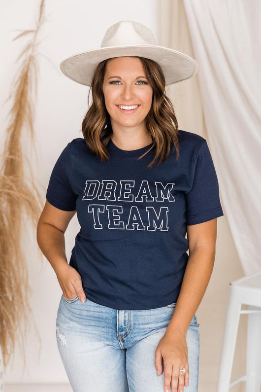 Dream Team Navy Graphic Tee Shirt