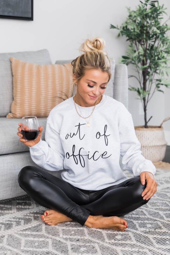 Out Of Office Graphic Ash Sweatshirt