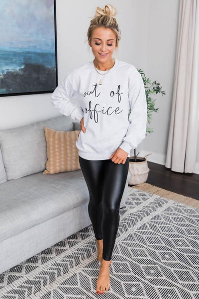 Out Of Office Graphic Ash Sweatshirt