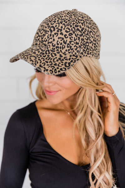 Pleased To Meet You Animal Print Baseball Hat