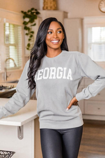 State Graphic Light Grey Sweatshirt