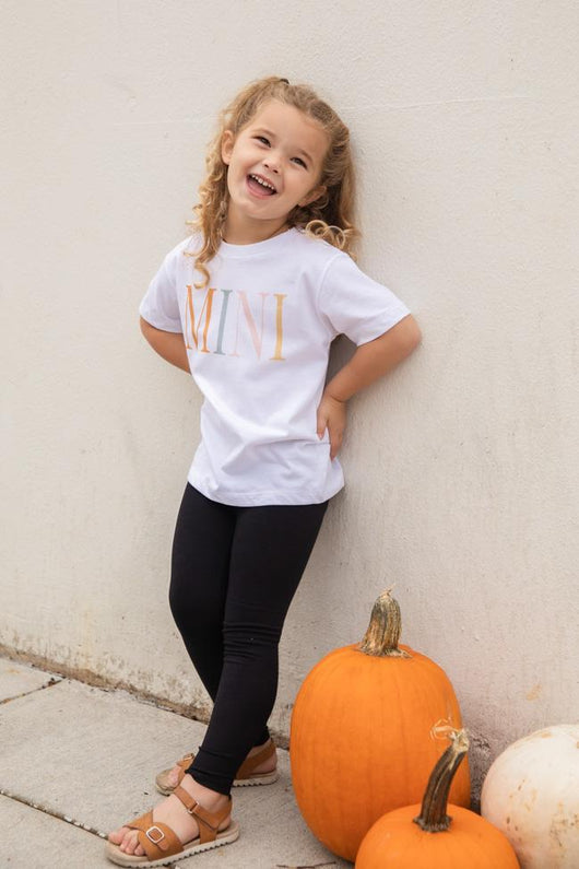 Mini Vintage Multi White Graphic Toddler Tee