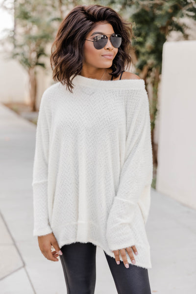 Uncomplicate My Life Ivory Pullover