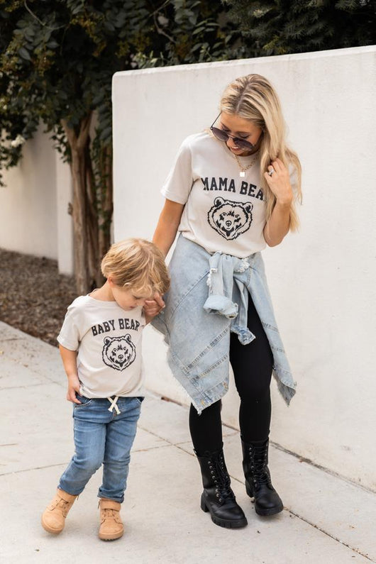 Mama Bear Graphic Heather Dust Tee