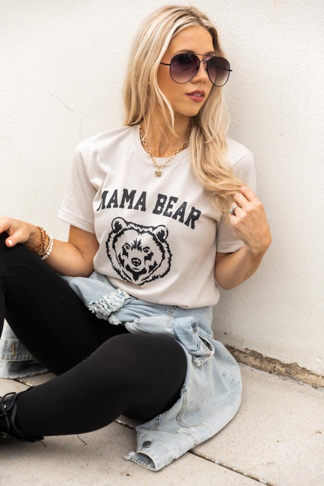 Mama Bear Graphic Heather Dust Tee