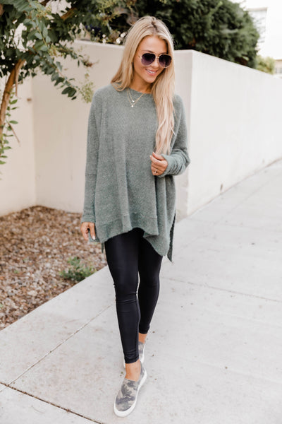 Uncomplicate My Life Olive Pullover