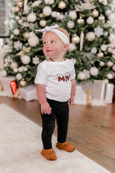 Very Merry Mini Graphic White Onesie