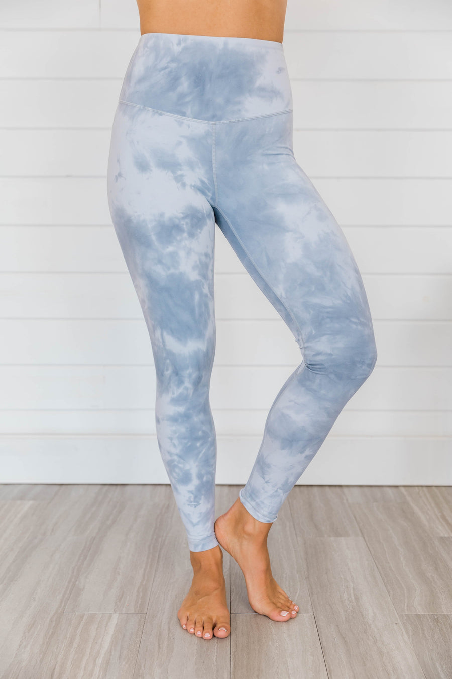 Never Giving Up Tie Dye Leggings Grey FINAL SALE