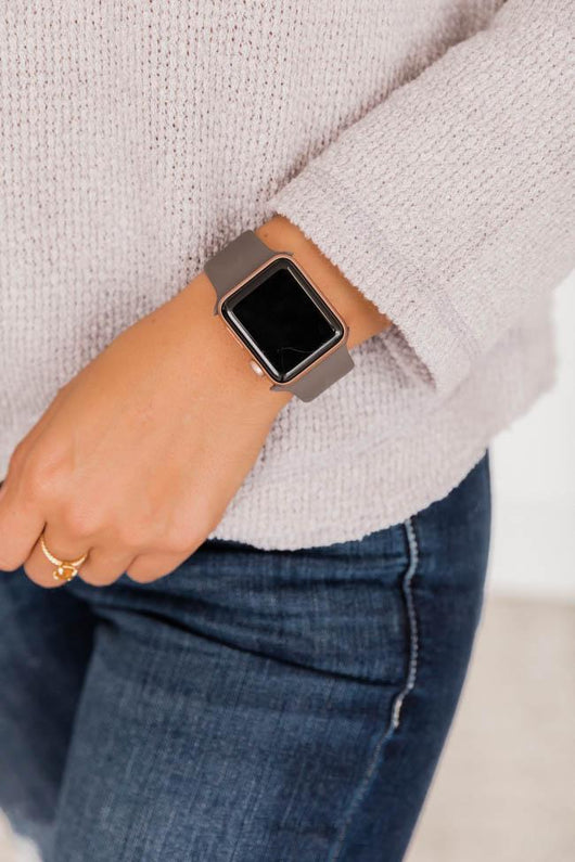 Arrive In Time Cocoa Watch Band