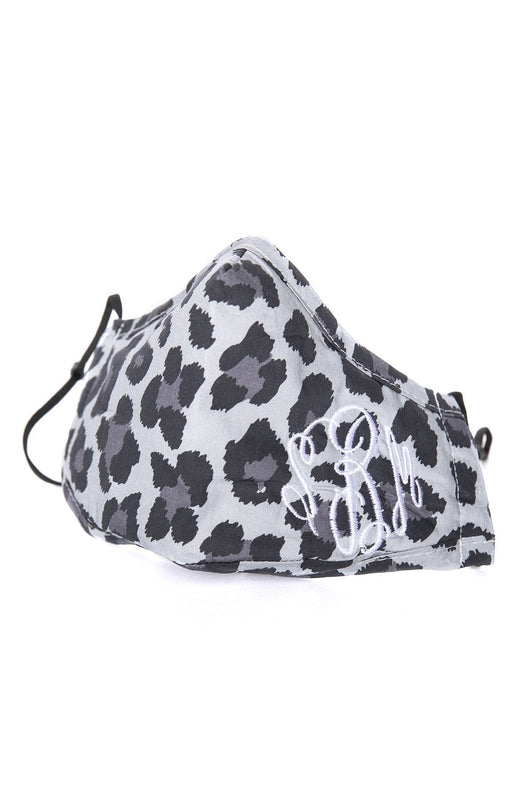 Effortless Style Animal Print Face Mask Grey
