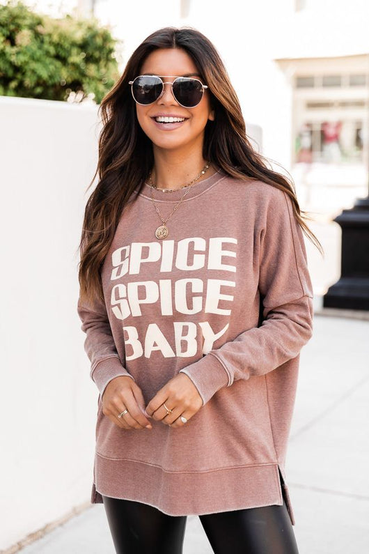 Spice Spice Baby Rust Graphic Sweatshirt