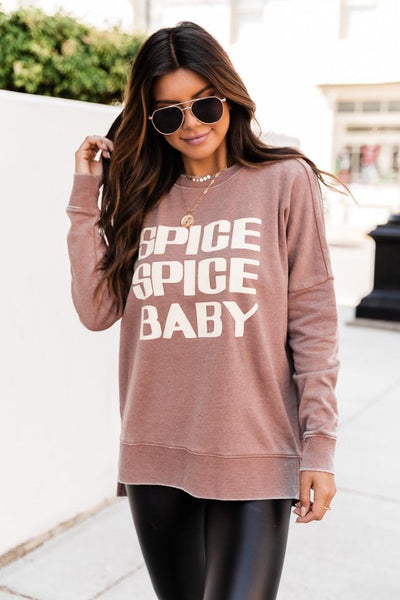 Spice Spice Baby Rust Graphic Sweatshirt