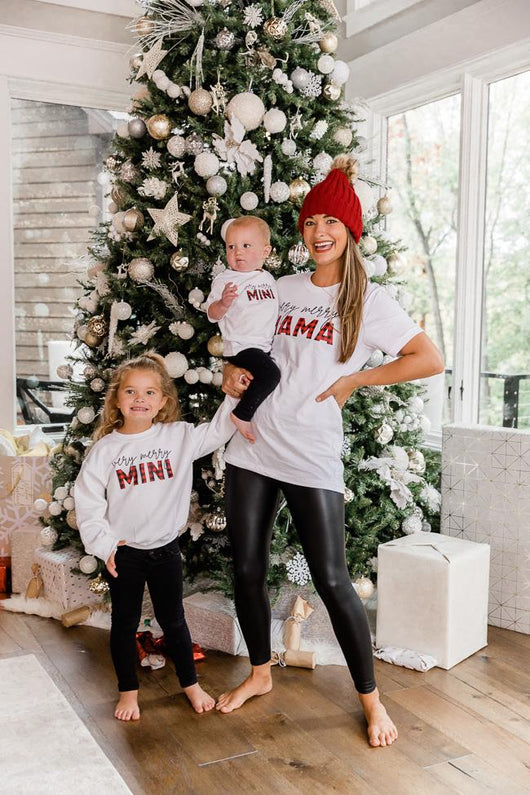 Very Merry Mama Graphic White Tee