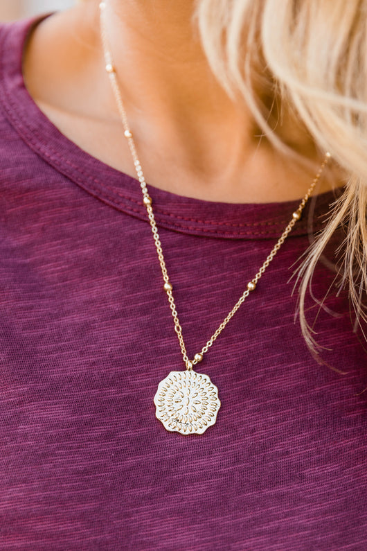 Spill The Tea Necklace Gold