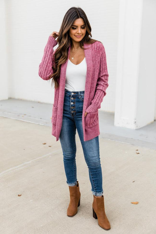 Written In A Song Pink Cardigan