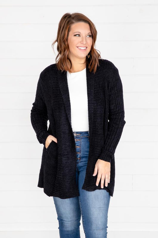 Endearing Soul Black Cardigan