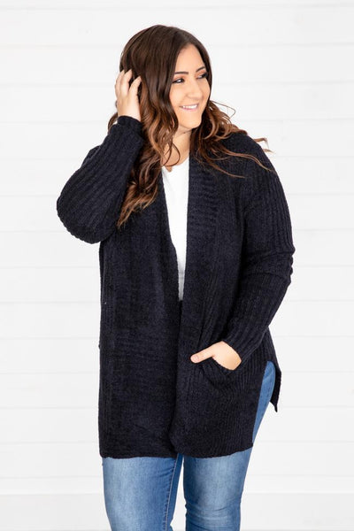 Endearing Soul Black Cardigan