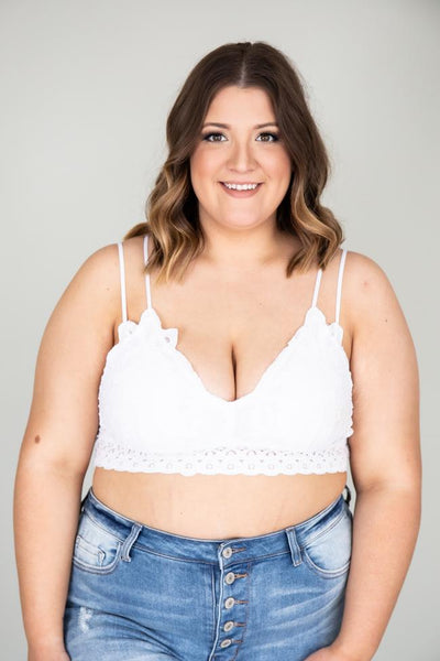 So This Is Love White Lace Bralette