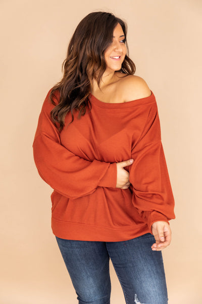 Keep Your Promise Rust Pullover FINAL SALE