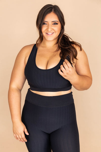 Move To The Beat Black Sports Bra FINAL SALE
